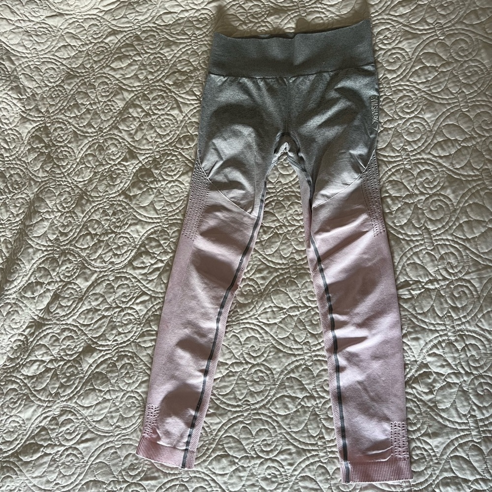 Gymshark Ombré Pink/Gray Leggings